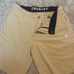 Hurley dri fit khaki golf/board shorts